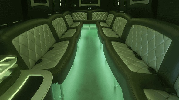 Interior of Washington Party Bus Company's 20 Passenger Party Bus in Washington