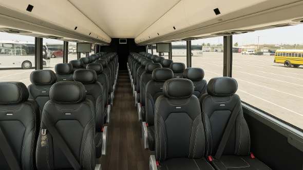 Interior of Washington Party Bus Company's 30 Passenger Minibus in Washington