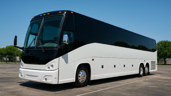 Exterior of Washington Party Bus Company's 51 Passenger Charter Bus in Washington